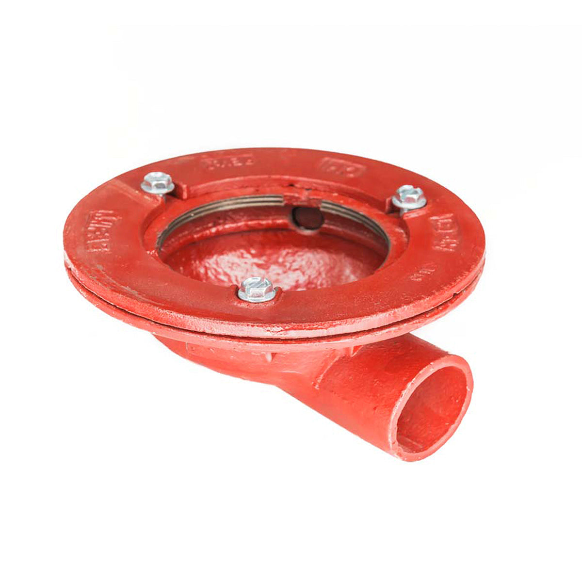 Infinity Drain CDIQ 42 Clamp Down Drain Cast Iron, Side Outlet No Trap 4? Throat, 2? Outlet