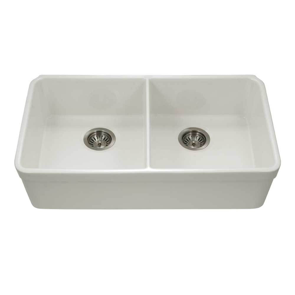 Hamat H-CHE-3318DHU Undermount Fireclay Double Bowl Kitchen Sink - Parent