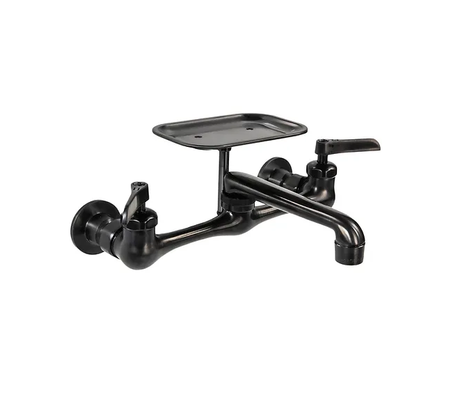 Nantucket Sinks CIF-2 Wall Mount Faucet with Soap Dish