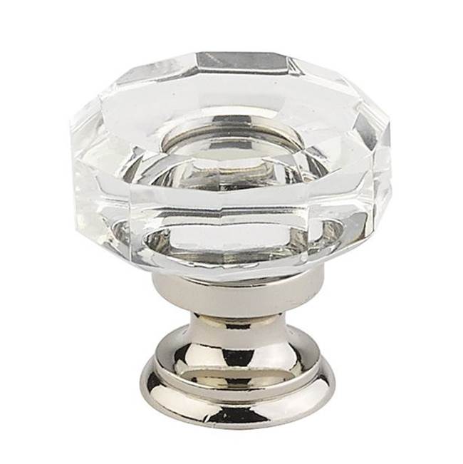 Emtek 86571 Lowell Crystal Knob , Cabinet , 1-3/8" - Parent