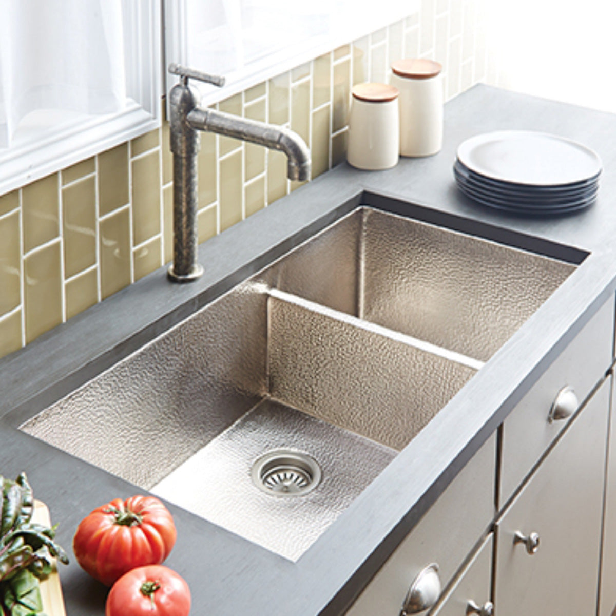 Native Trails Cocina Duet Undermount Copper Kitchen Sink