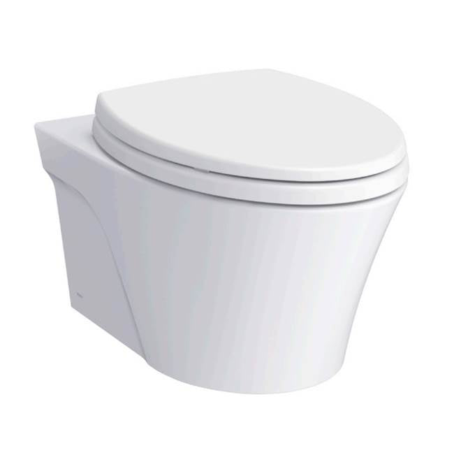 Toto CT426CFG#01 Ap Wall-Hung Elongated Toilet Bowl With Skirted Design and Cefiontect