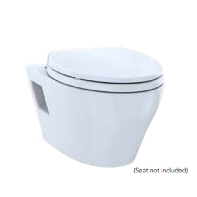 Toto CT428CFGT40#01 Ep Washlet+ Ready Wall-Hung Elongated Toilet Bowl With Skirted Design and Cefiontect