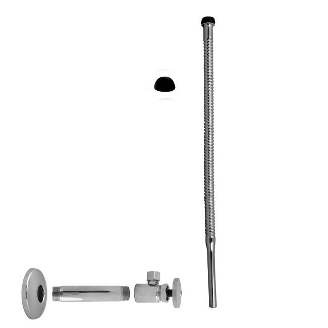 Westbrass D103K15 Supply Kit - 1/2 in. IPS x 3/8 in. OD x 15 in. Corrugated