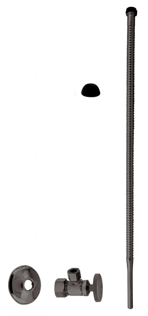 Westbrass D105K20 Supply Kit - 5/8 in. OD x 3/8 in. OD x 20 in. Corrugated