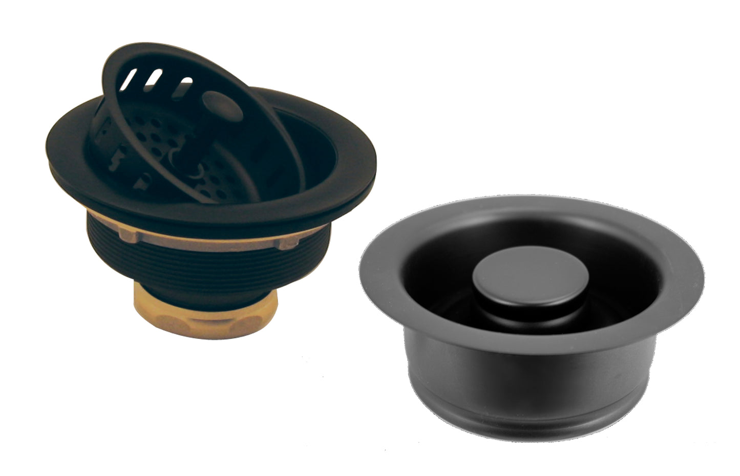 Westbrass D2165 Post Style Large Kitchen Basket Strainer with InSinkErator Style Disposal Flange and Stopper