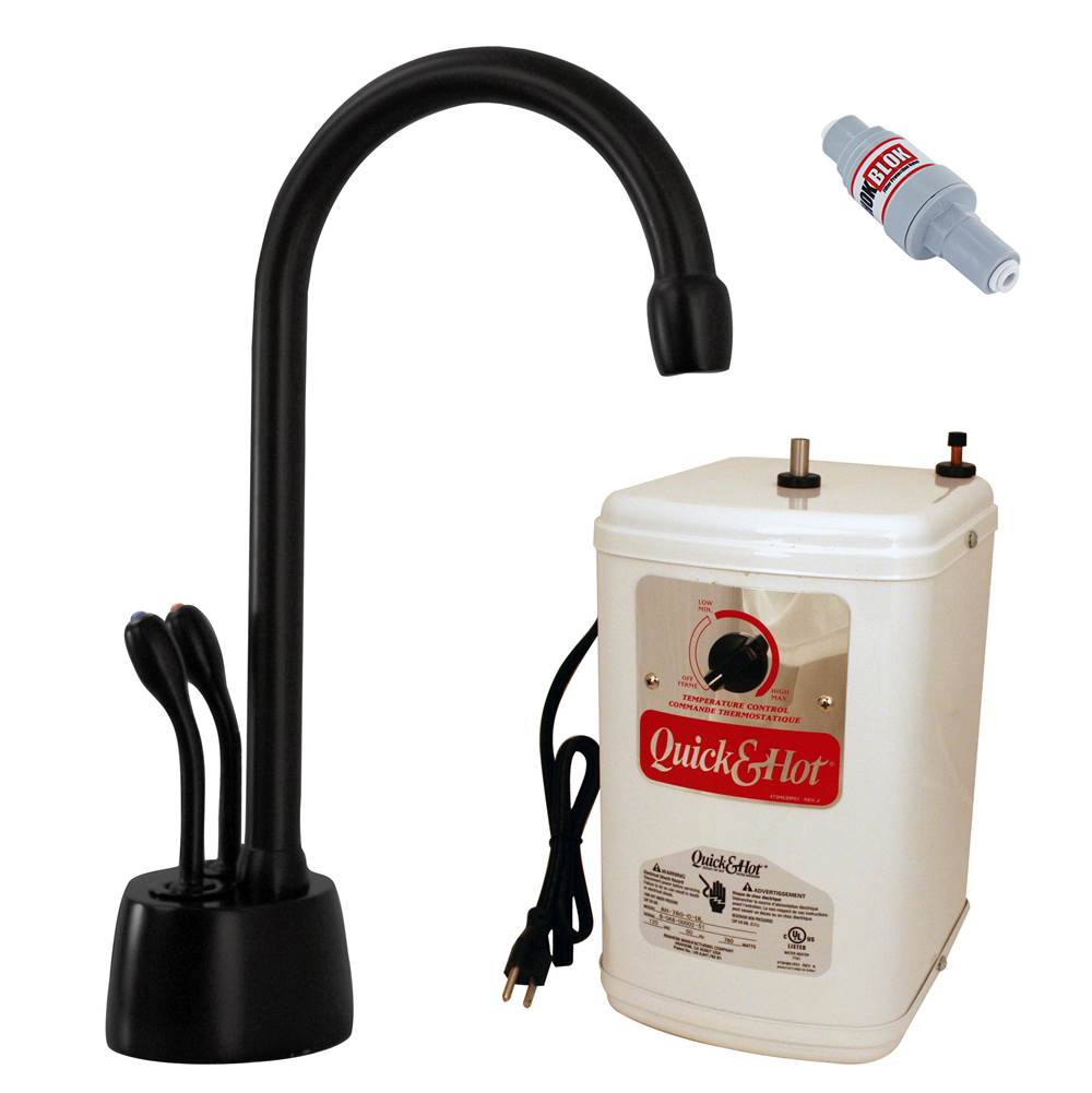 Westbrass D272HFP Develosah 2-Handle Hot and Cold Water Dispenser with Tank
