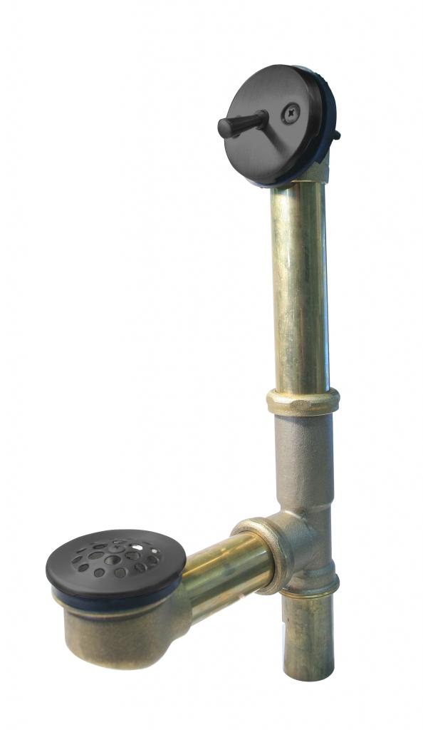 Westbrass D323 Beehive Grid Bath Waste - 14 in. Make-Up, 17 Ga. Tubing