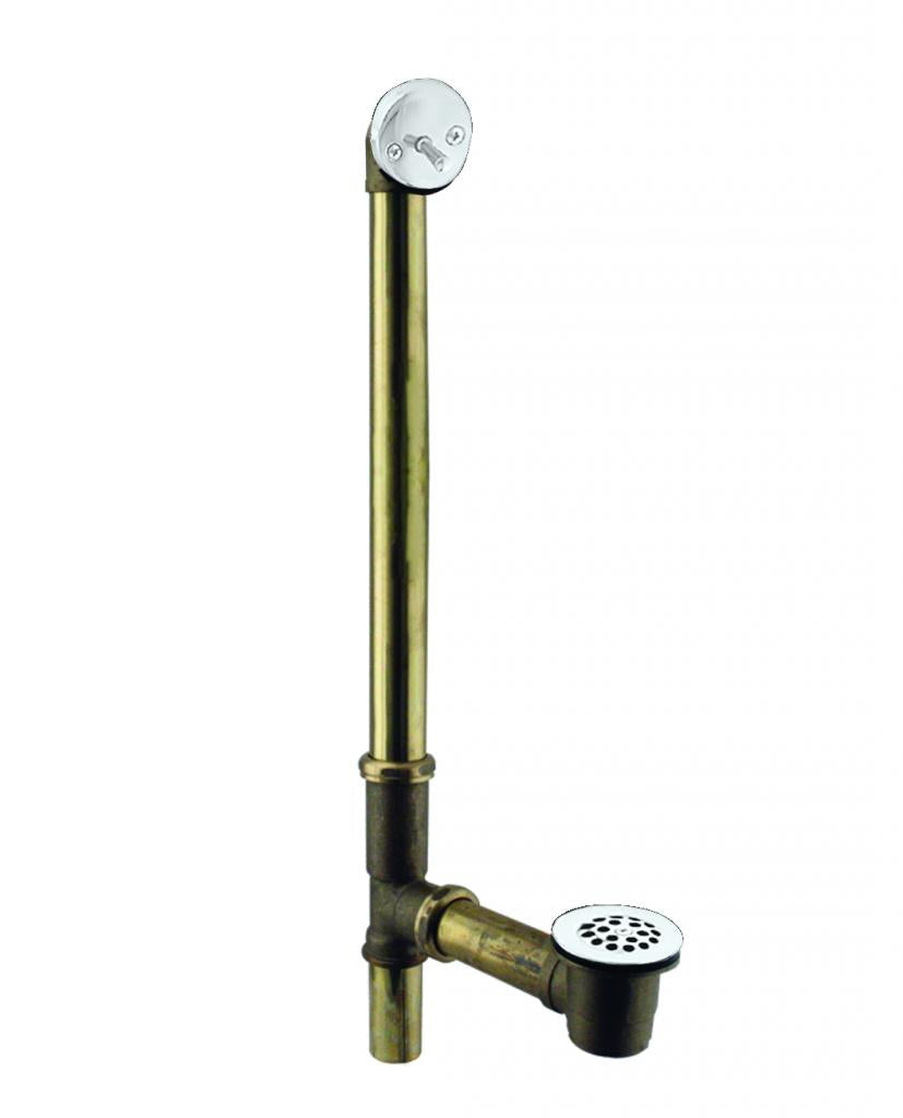 Westbrass D324G Beehive Grid Bath Waste - 22 in. Make-Up, 20 Ga. Tubing