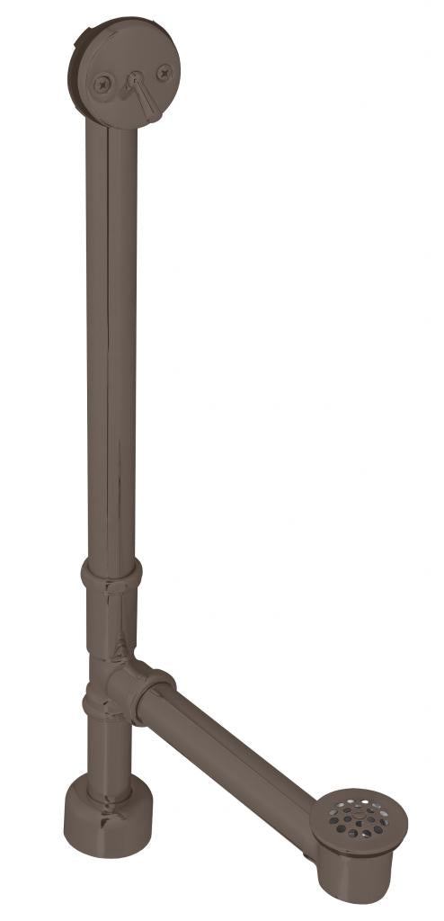 Westbrass D3241K Beehive Grid All Exposed Bath Waste - 22 in. Make-Up