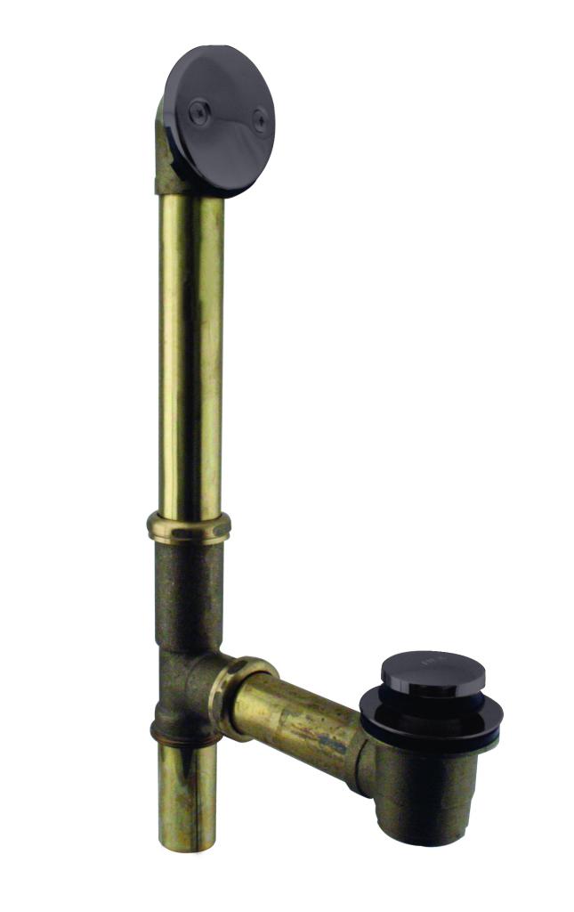 Westbrass D325 Tip Toe Bath Waste - 14 in. Make-Up, 17 Ga. Tubing