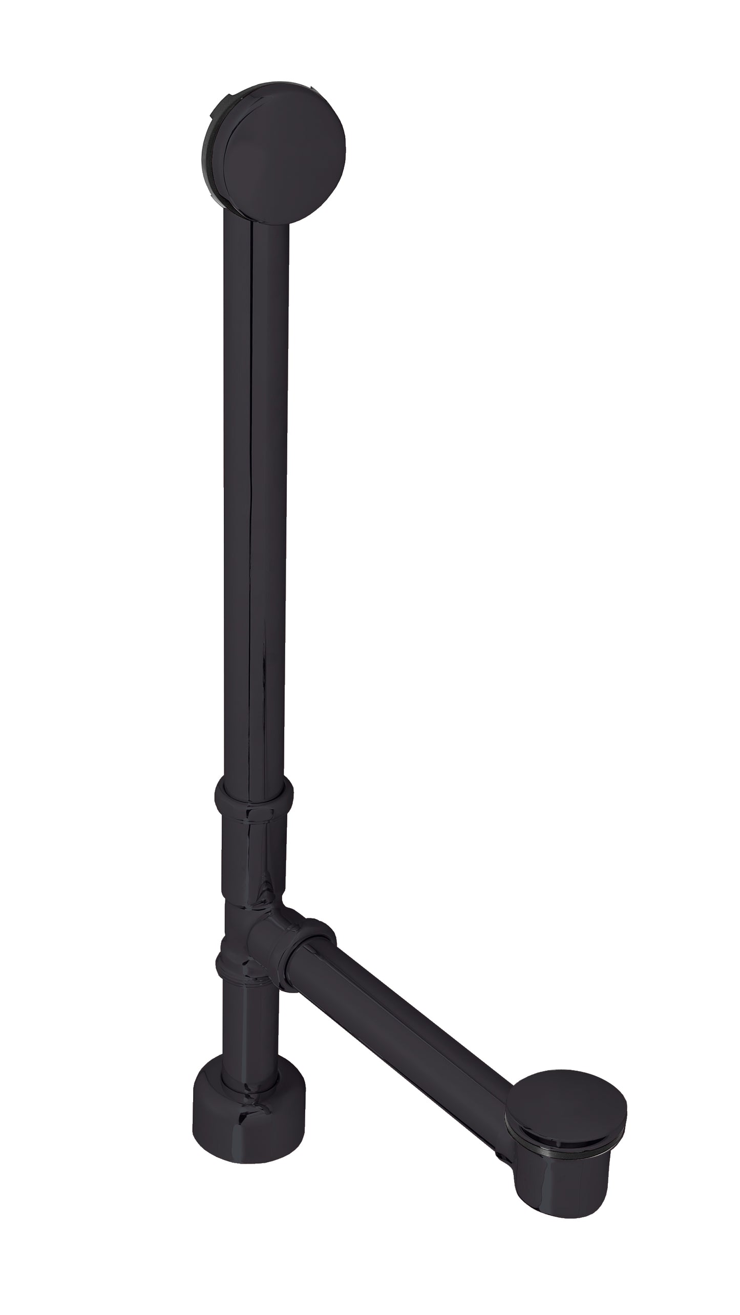 Westbrass D3261HK European Tip Toe Bath Waste - Hidden Overflow -22 in. Make-Up, 17 Ga.
