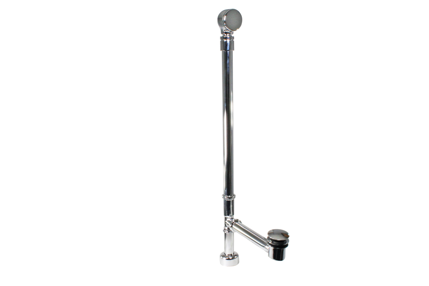 Westbrass D3261HKBJ Illusionary All Exposed Ball Joint Overflow with ADA approved Tip-Toe Drain