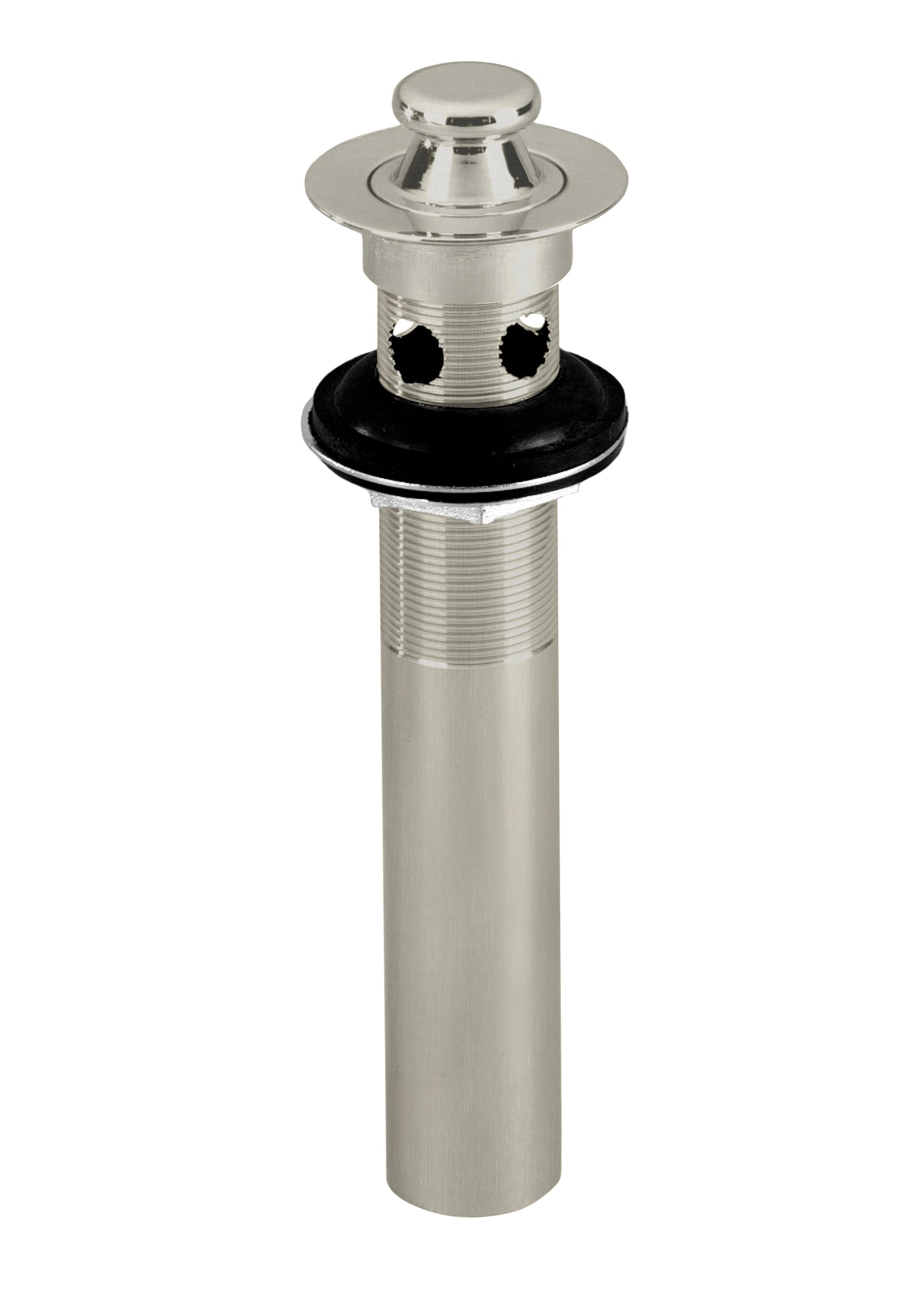 Westbrass D410-2 Lift and Turn Lavatory Drain with Overflow Holes - Exposed