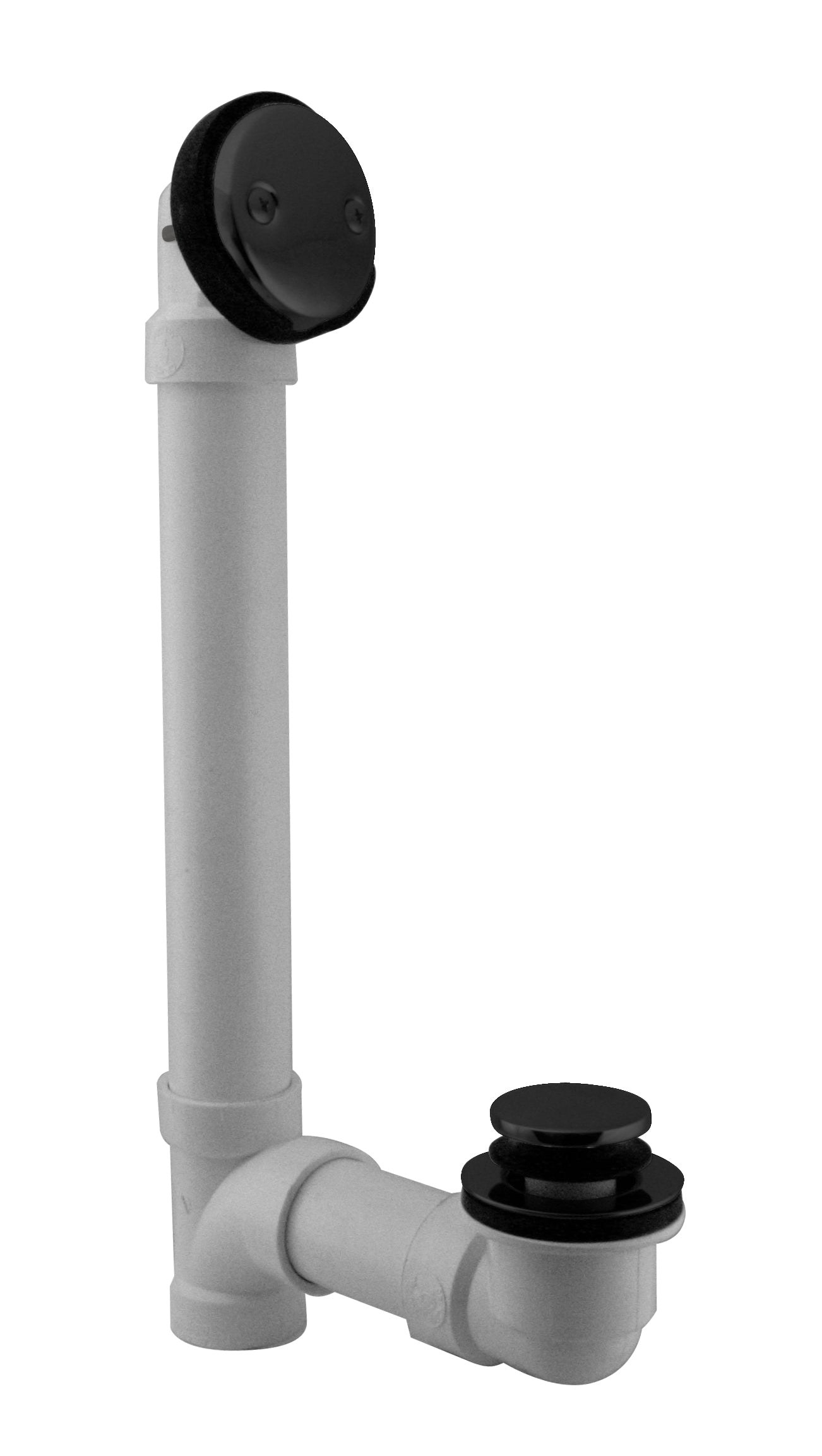 Westbrass D4932 Tip Toe Sch. 40 PVC Bath Waste with Two-Hole Elbow