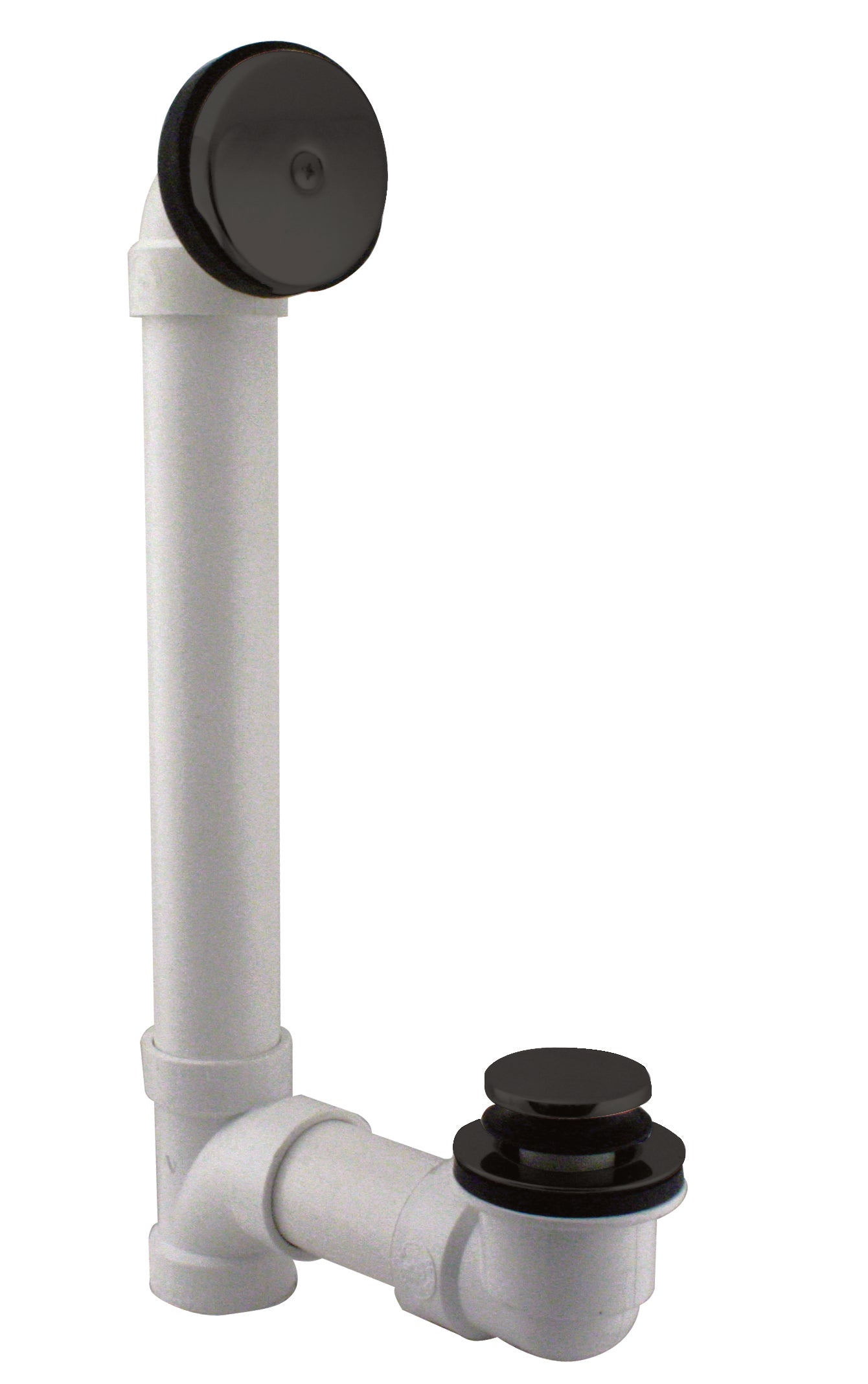 Westbrass D49321 Tip Toe Sch. 40 PVC Bath Waste with One-Hole Elbow