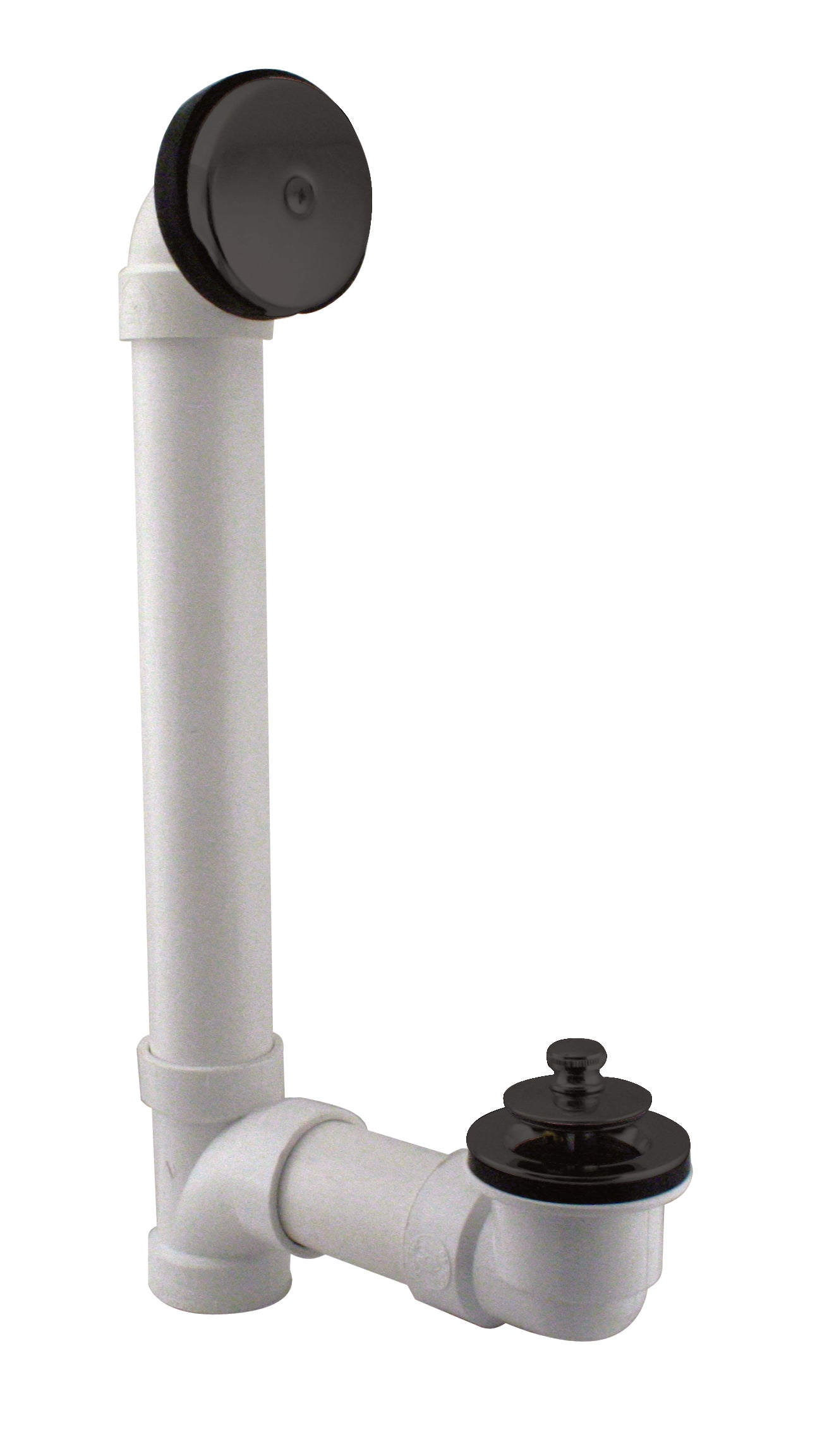 Westbrass D49421 Twist and Close Sch. 40 PVC Bath Waste with One-Hole Elbow