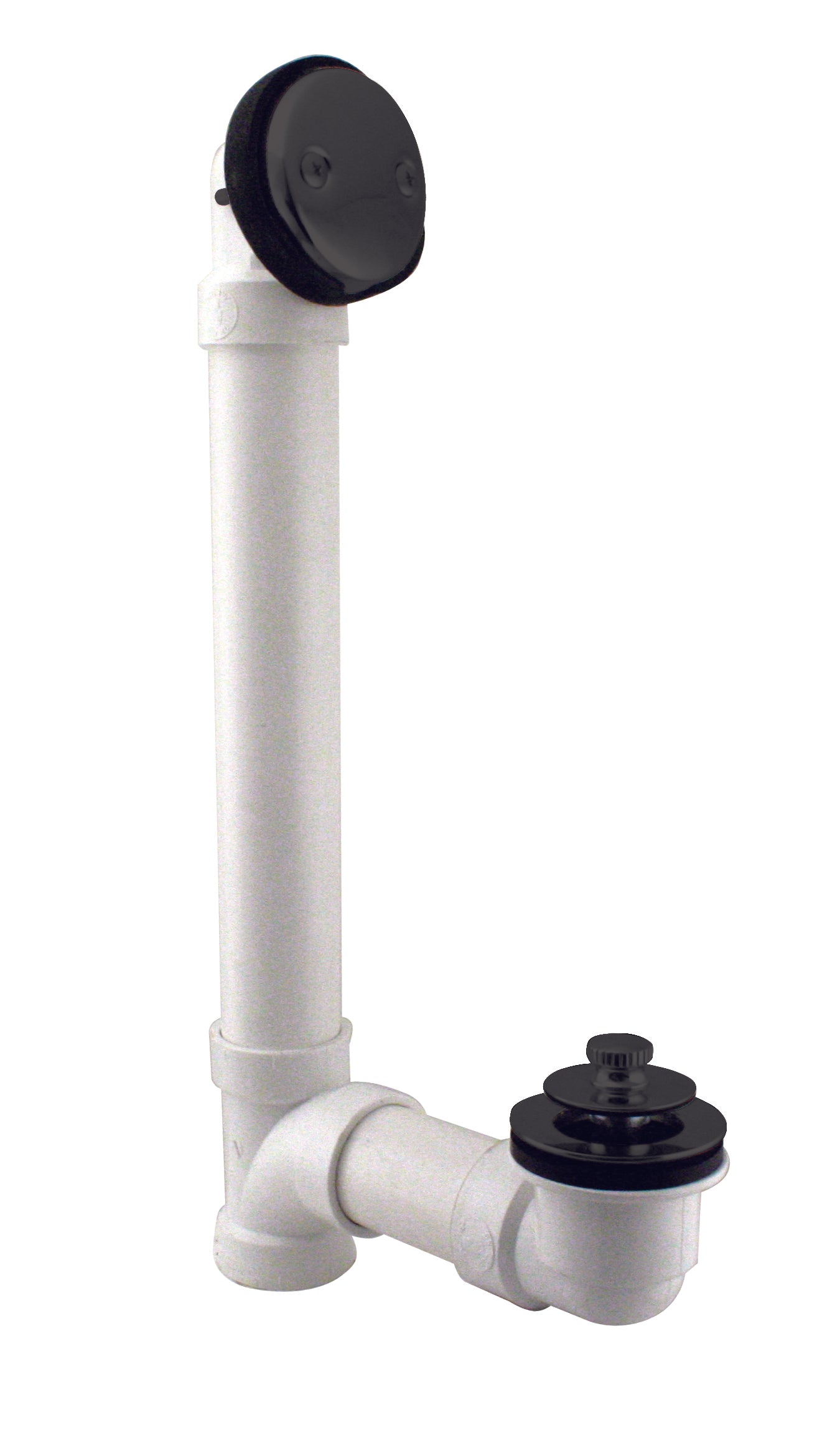 Westbrass D4972 Pull Drain Sch. 40 PVC Bath Waste with Two-Hole Elbow