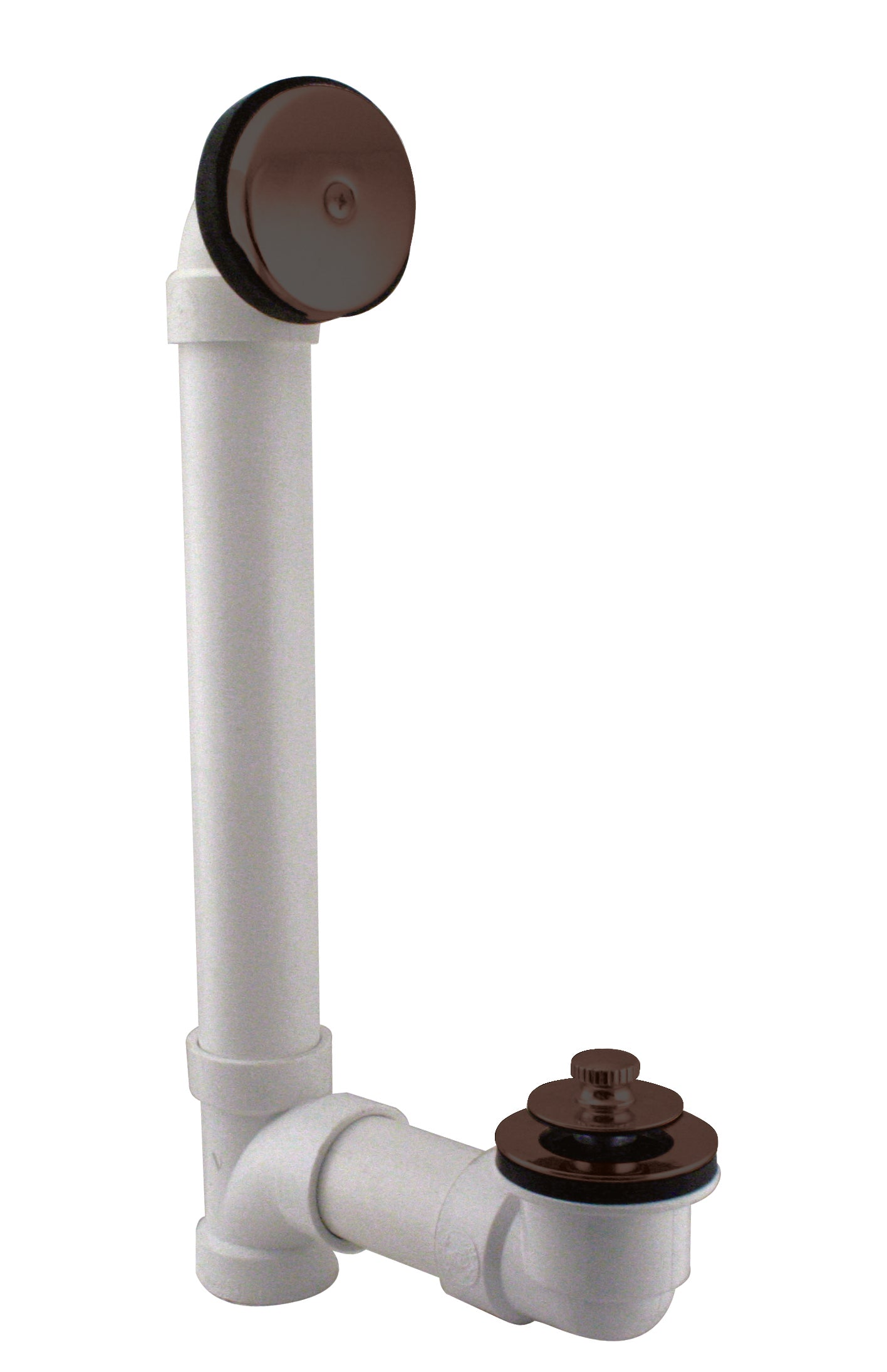 Westbrass D49721 Pull and Drain Sch. 40 PVC Bath Waste with One-Hole Top Elbow