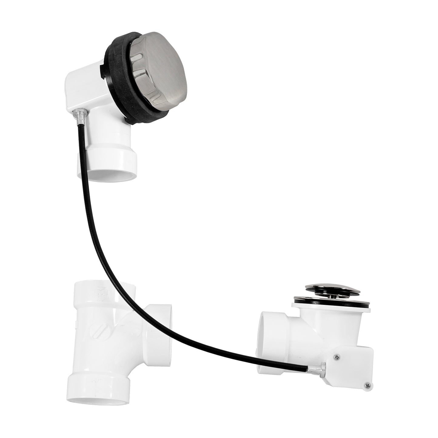 Westbrass D50P27 Sch. 40 PVC 27 in. Cable Drive Bath Waste