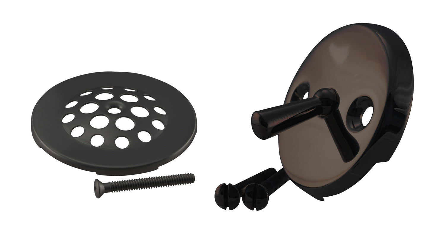 Westbrass D92 Beehive Grid Tub Trim Grate with Trip Lever Faceplate