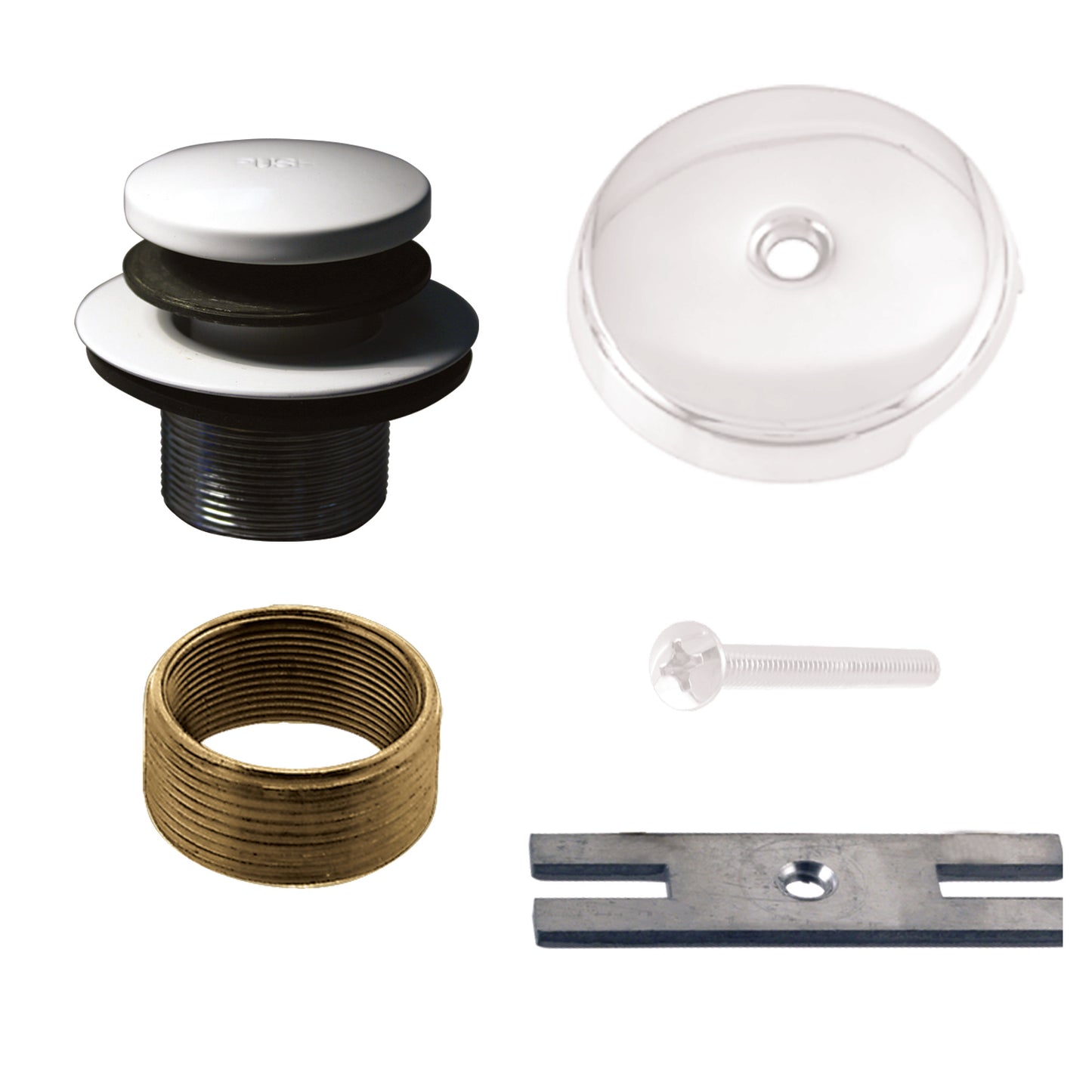 Westbrass D931K Tip Toe Universal Tub Trim with One-Hole Faceplate