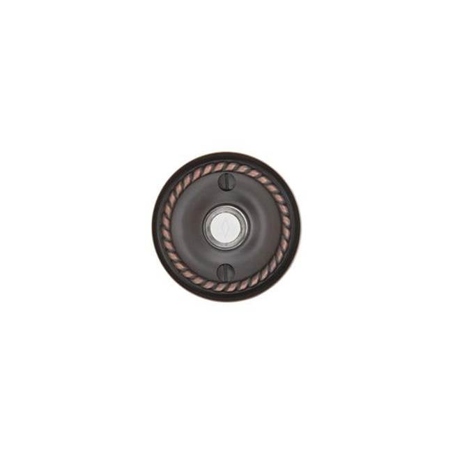 Emtek 2401 Brass Door Bell , Rope Ros - Parent