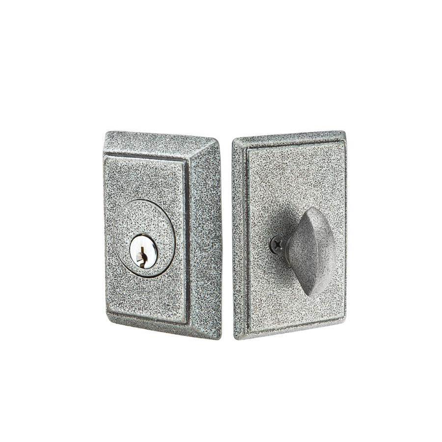 Emtek 8463 Deadbolt , Single , Stl No.3Rose - Parent