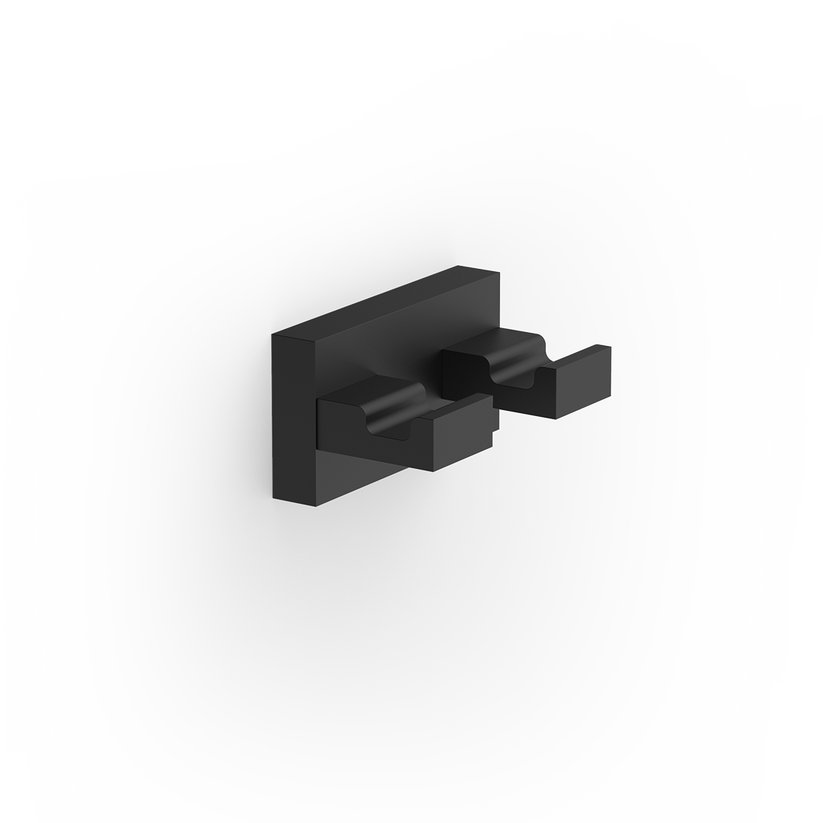 Decor Walther 09069 DW WH 5 Double hook Bracket for Shower wiper