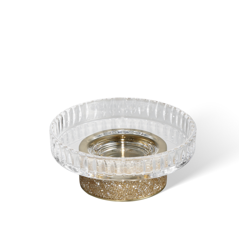 Decor Walther 09343 DW ROCKS STS Soap dish with soap dish made of KRISTALL - edged