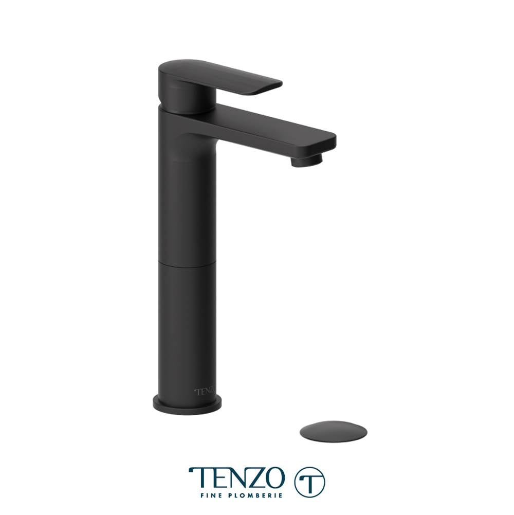 Tenzo DE12H-W Delano Single Hole Tall Lavatory Faucet With Drain