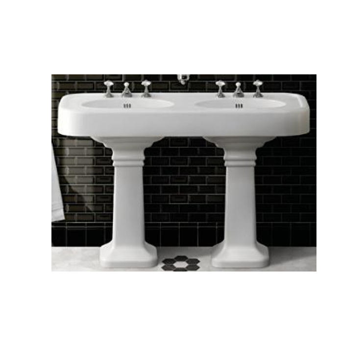Devon & Devon DEBROOKLYN3FBI Double basin with pedestal