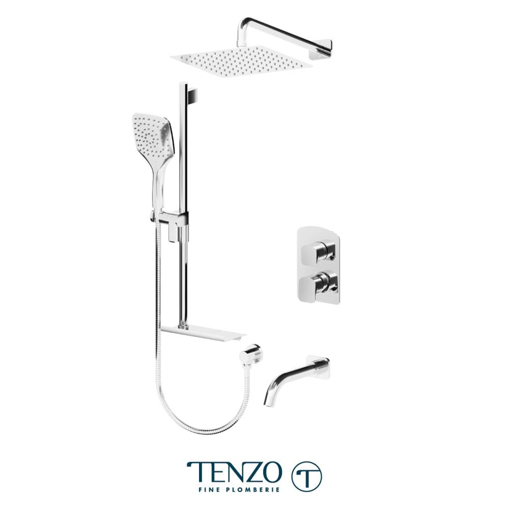 Tenzo DEPB33-503115-CR Delano T-Box Kit 3 Functions Pressure Balance Chrome Finish