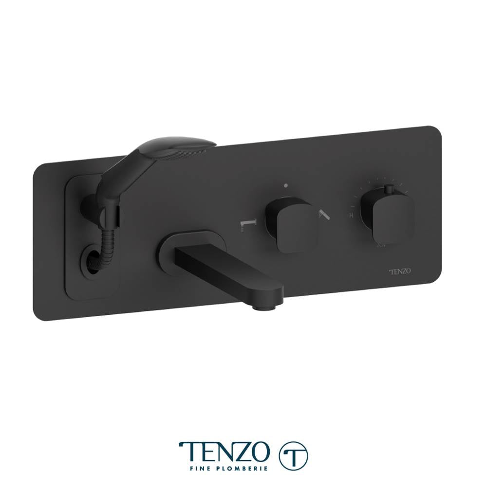 Tenzo DET73 Wall Mount Tub Faucet With Retractable Hose