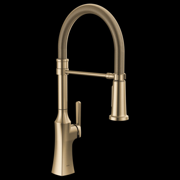 Delta 18887-DST Single Handle Pull-Down Kitchen Faucet with Spring Spout