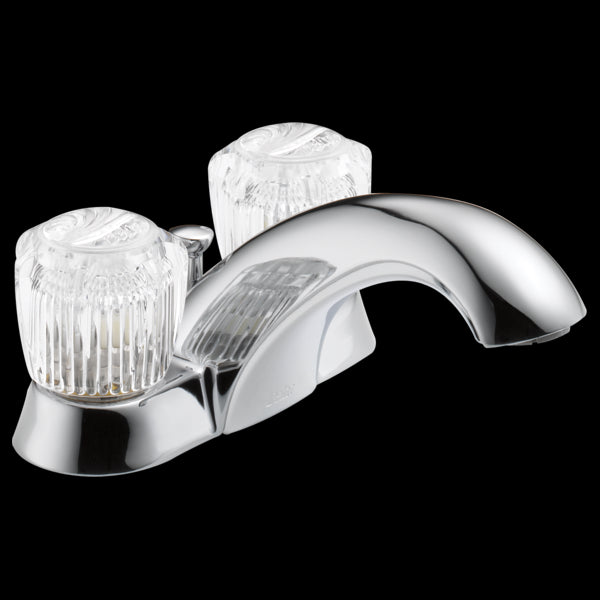 Delta 2522LF-TPM Two Handle Tract-Pack Centerset Bathroom Faucet