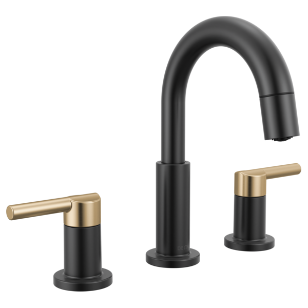 Delta 35749LF-PD Two Handle Widespread Pull-Down Bathroom Faucet