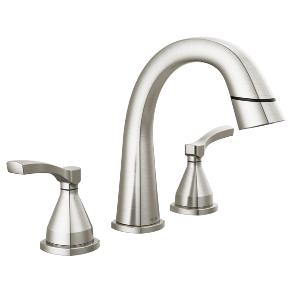 Delta 35775-PD-PR-DST Two Handle Widespread Pull Down Bathroom Faucet