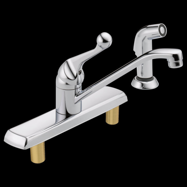 Delta 420LF Single Handle Kitchen Faucet with Spray
