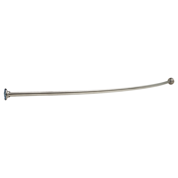 Delta 42206 1" x 6' Curved Shower Rod with Brackets, 6" Bow