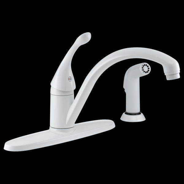 Delta 440-DST Single Handle Kitchen Faucet with Spray