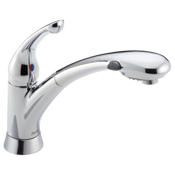Delta 470-DST Single Handle Pull-Out Kitchen Faucet