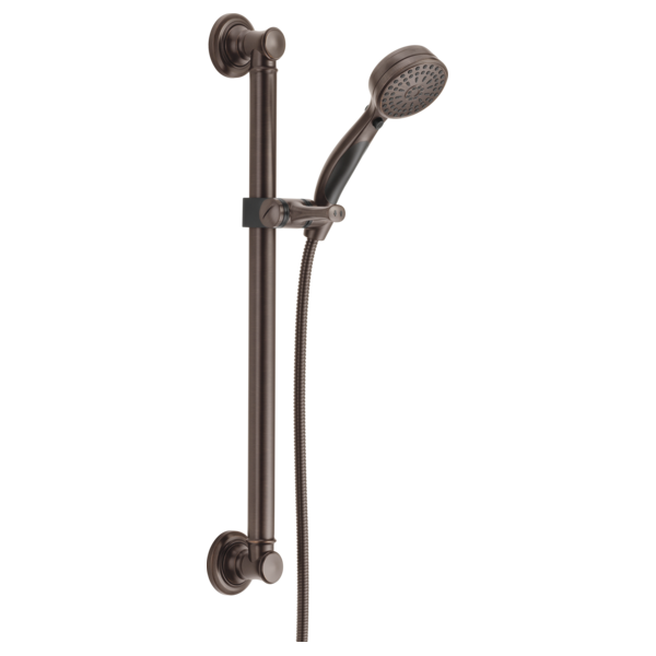 Delta 51900 ActivTouch 9-Setting Hand Shower with Traditional Slide Bar / Grab Bar