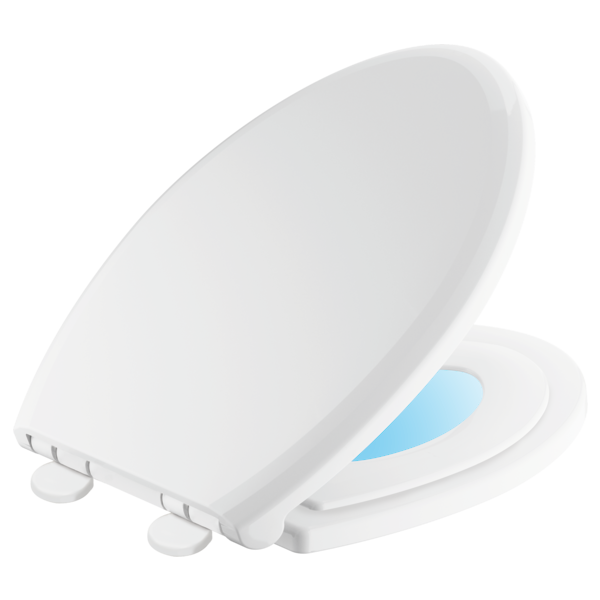 Delta 833902-N-WH Elongated Slow-Close / Quick-Release Nightlight Family Seat