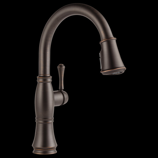 Delta 9197-RB-DST Single Handle Pull-Down Kitchen Faucet with Shield Spray Technology