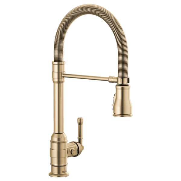 Delta 9690-DST Single Handle Pull-Down Kitchen Faucet with Spring Spout