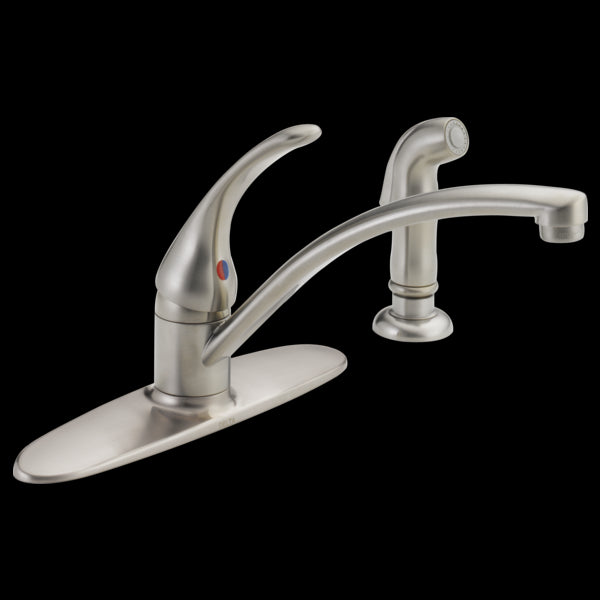 Delta B4410LF Single Handle Kitchen Faucet with Spray