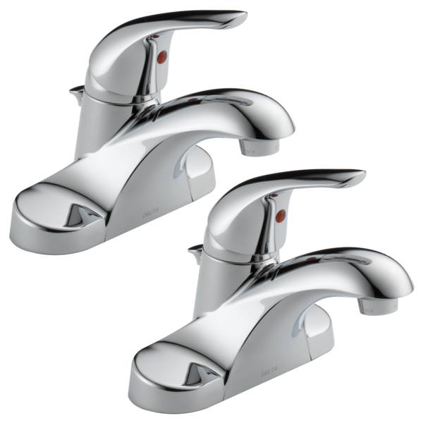 Delta B510LF-PPU-ECO2 Single Handle Centerset Bathroom Faucet