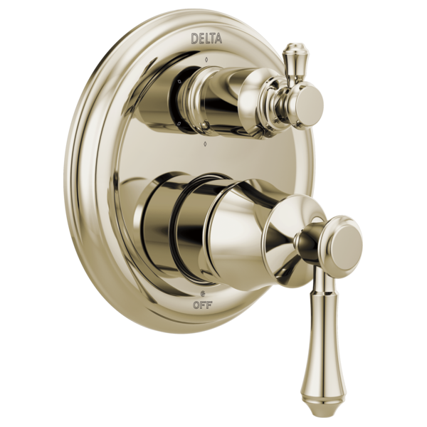Delta T24997 Traditional 2-Handle Monitor 14 Series Valve Trim with 6-Setting Integrated Diverter