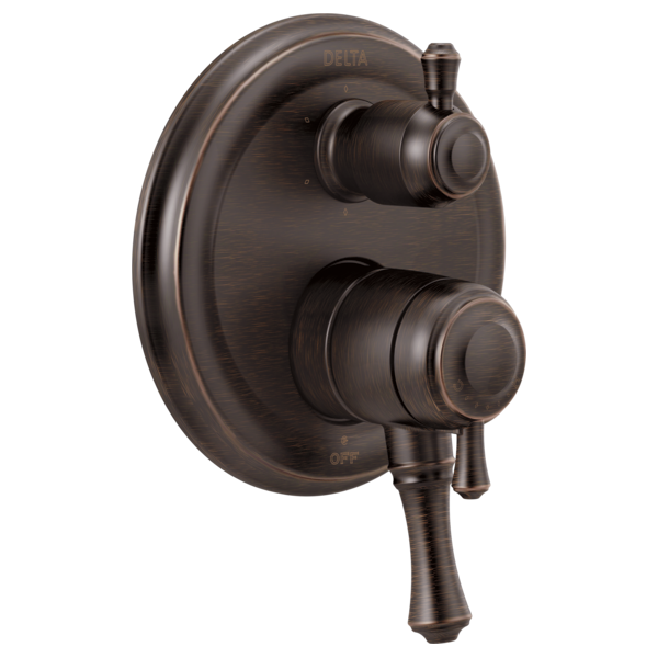 Delta T27997 Traditional 2-Handle Monitor 17 Series Valve Trim with 6-Setting Integrated Diverter